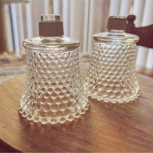 Vintage HomCo Clear Hobnail Glass Candle Votive Cups